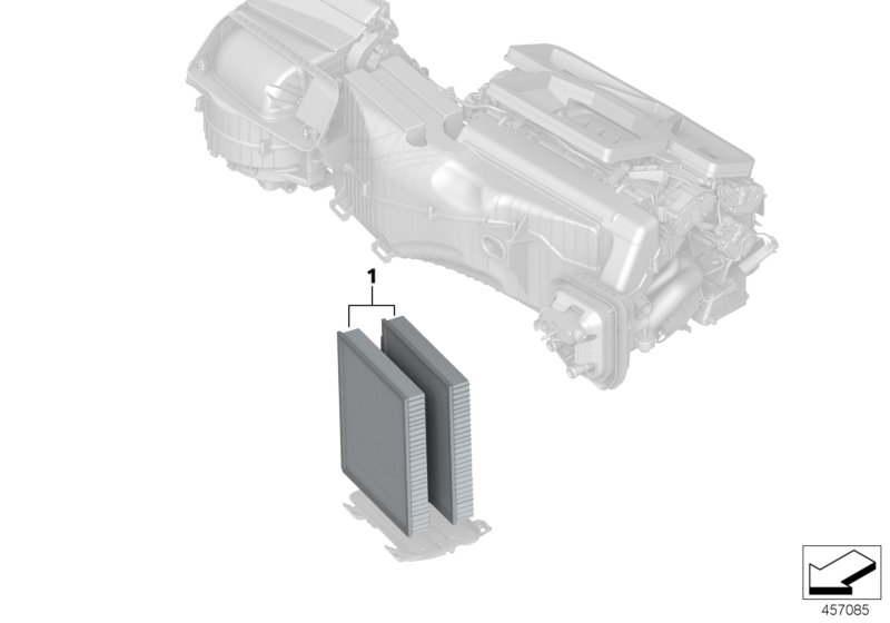 Mikrofiltr z węglem aktywnym  (64_2439) dla BMW X5 G05 X5 30dX SAV ECE