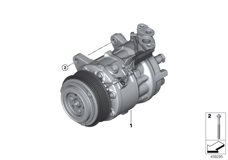 sprężarka klimatyzacji  (64_2170) dla BMW 5' G30 LCI 530i Lim ECE
