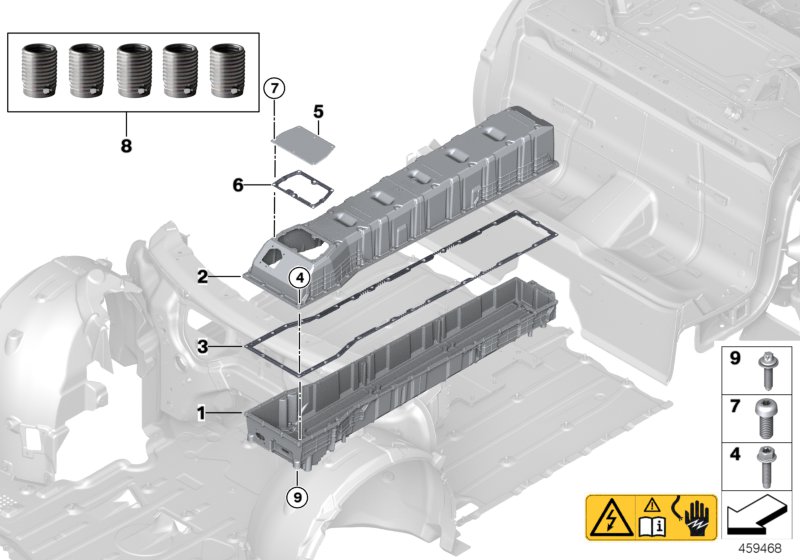 Obudowa akum. wysokonap.  (61_3323) dla BMW i i8 I12 LCI i8 Cou ECE