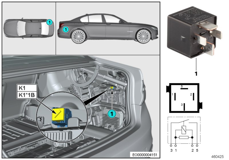 Przekaźnik amortyzatora osi K1  (61_5050) dla BMW 7' G12 LCI 740LdX Lim ECE