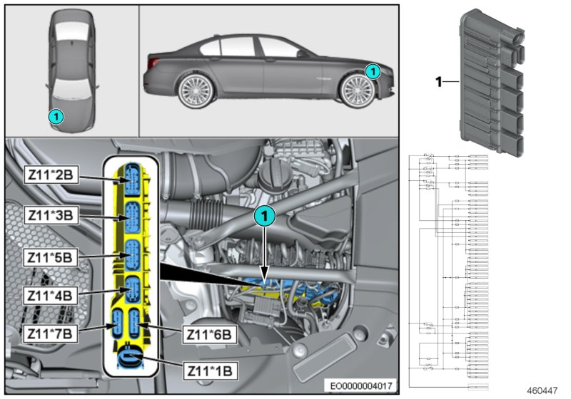 Zintegrowany moduł zasilania Z11  (61_8330) dla BMW 7' G70 740i Lim ECE