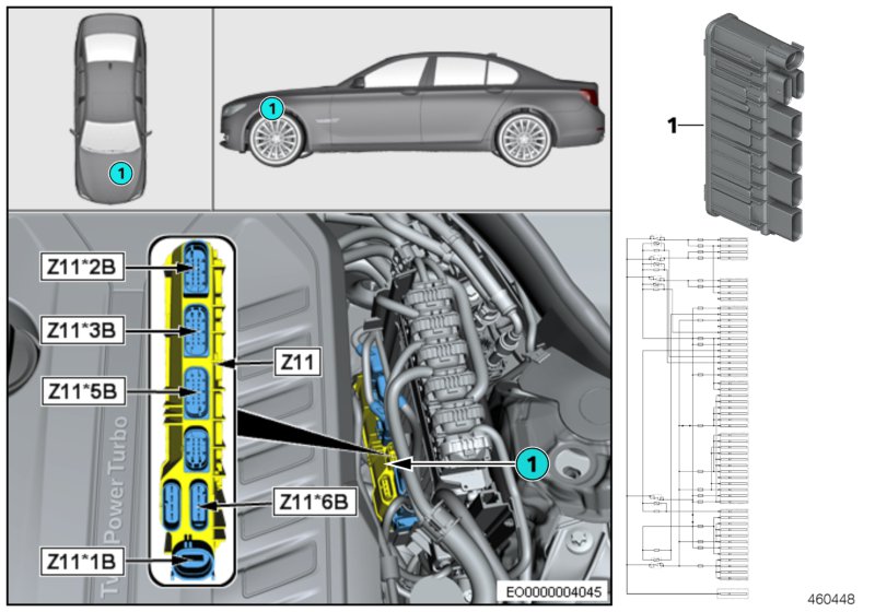 Zintegrowany moduł zasilania Z11  (61_5345) dla BMW 5' G30 LCI 520d Lim ECE
