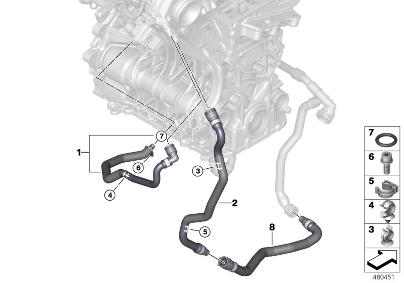 Układ chłodzenia turbosprężarki  (11_7376) dla BMW X2 F39 X2 25dX SAC ECE