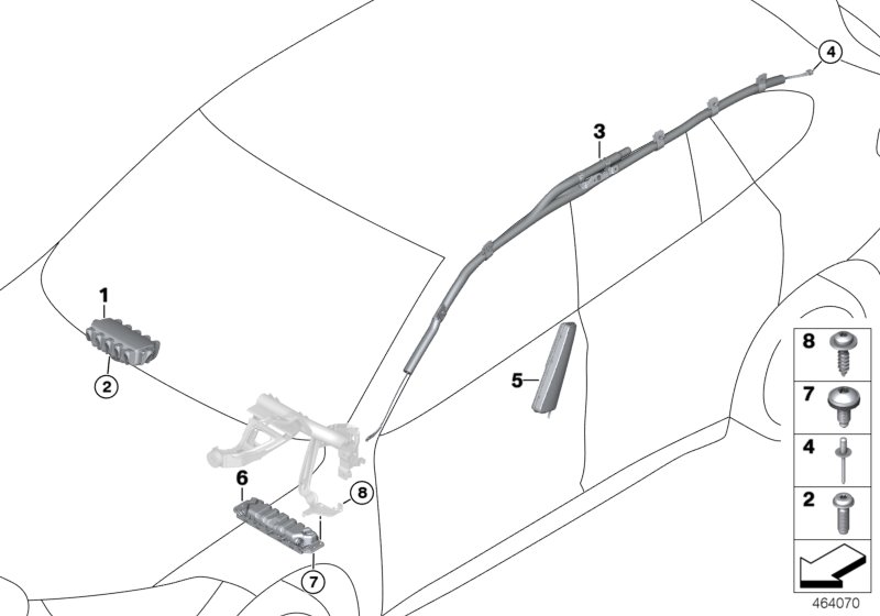 Poduszka powietrzna  (72_0844) dla BMW X1 F48 LCI X1 18dX SAV ECE