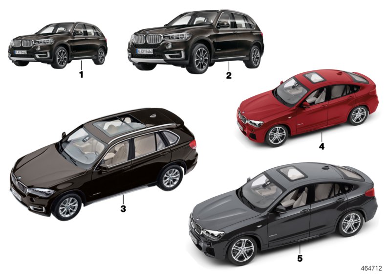 BMW Miniaturen - BMW X Serie 14/16  (80_0963) dla BMW X3 G01 LCI X3 30dX SAV ECE