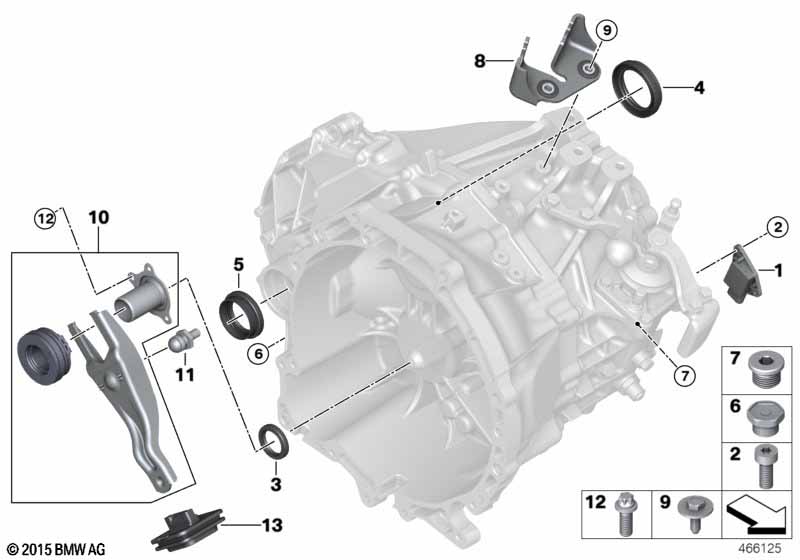 Getriebeeinzelteile GS6-60DA  (23_1301) dla BMW X1 F48 LCI X1 20d SAV ECE