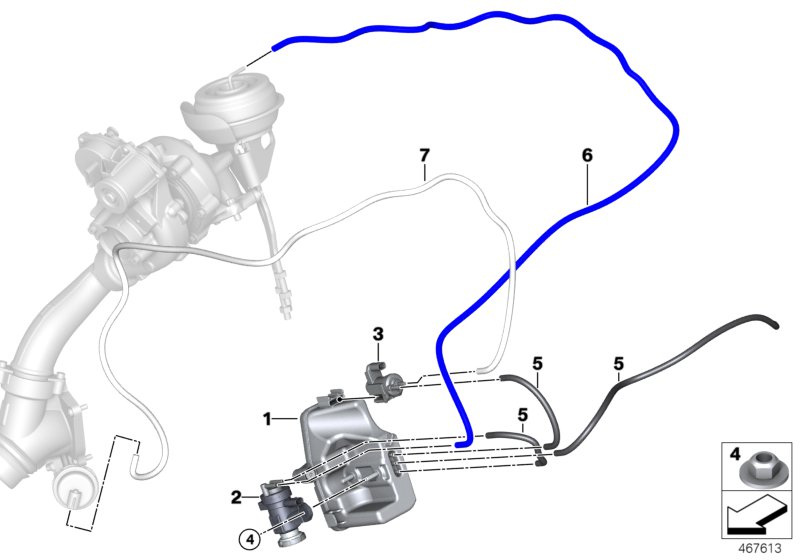 Sterowanie podciśnienia turbosprężarki  (11_6611) dla BMW 8' G15 840dX Cou ECE