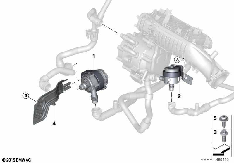Elektryczna pompa płynu chłodzącego  (17_1055) dla BMW 2' F45 Active Tourer LCI 225xe Act ECE