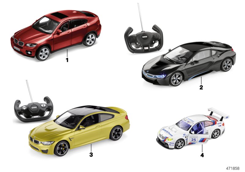 BMW dzieci - miniatury - Fun Cars 16-18  (80_1053) dla BMW X4 G02 LCI X4 30iX SAC ECE