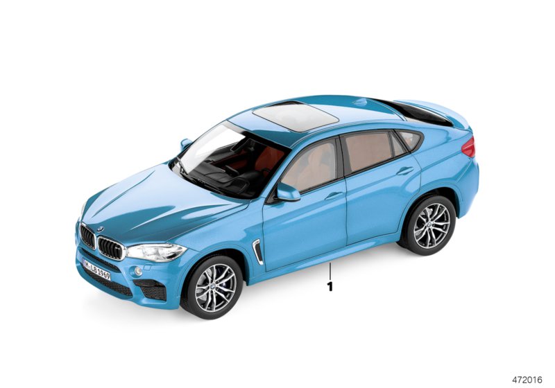 BMW miniatury - Seria X6 16-18  (80_1064) dla BMW X3 G01 LCI X3 30dX SAV ECE