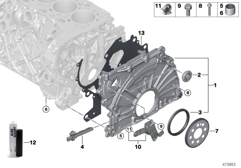 Obudowa skrzyni łańcuchowej  (11_8095) dla BMW X7 G07 X7 30dX SAV ECE