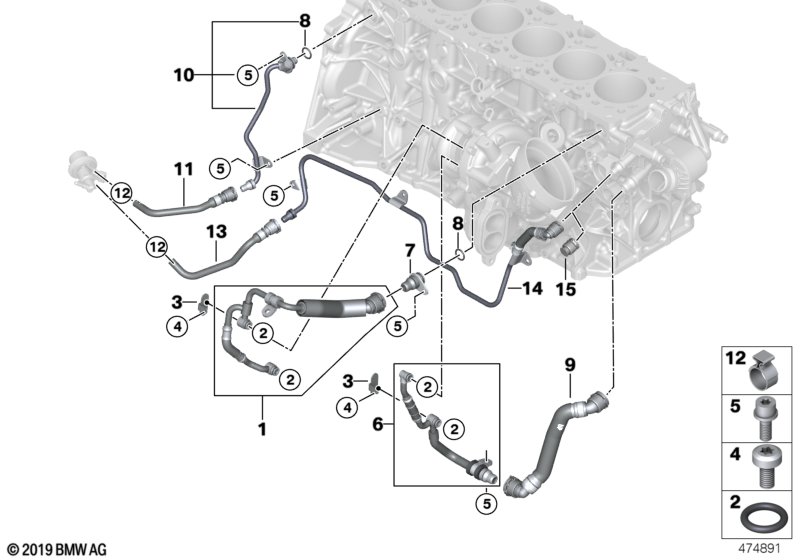 Układ chłodzenia turbosprężarki / SCR  (11_6684) dla BMW X5 G05 X5 M50dX SAV ECE
