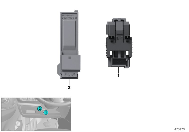 Przełącznik światła hamowania, sprzęgła  (61_4190) dla BMW X1 F48 LCI X1 25iX SAV ECE