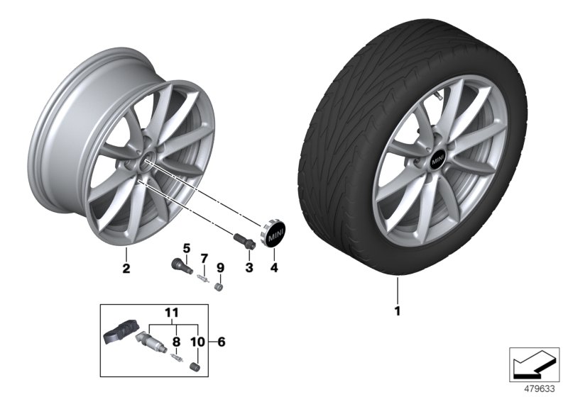 MINI obr.lekk.Light Spoke 683 - 17