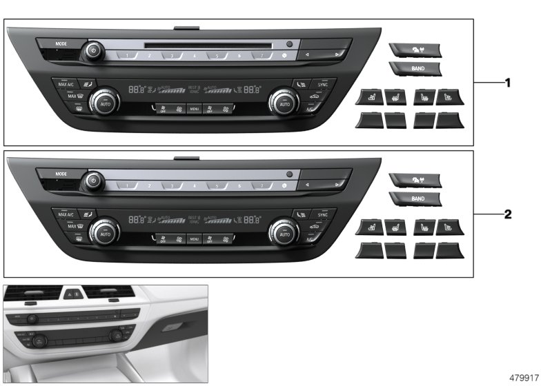 Panel obsł. radia i klimatyzacji  (61_5384) dla BMW 5' G30 LCI 545eX Lim ECE