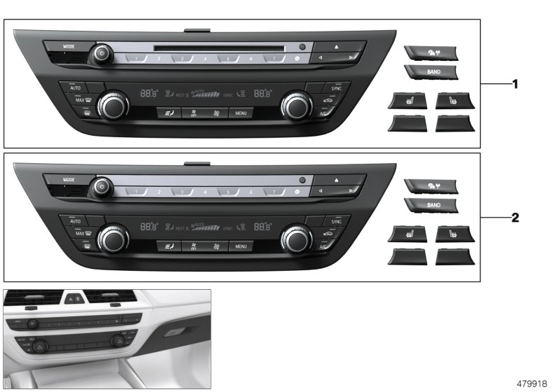 Panel obsł. radia i klimatyzacji  (61_5385) dla BMW 6' G32 GT LCI 620d Gra ECE