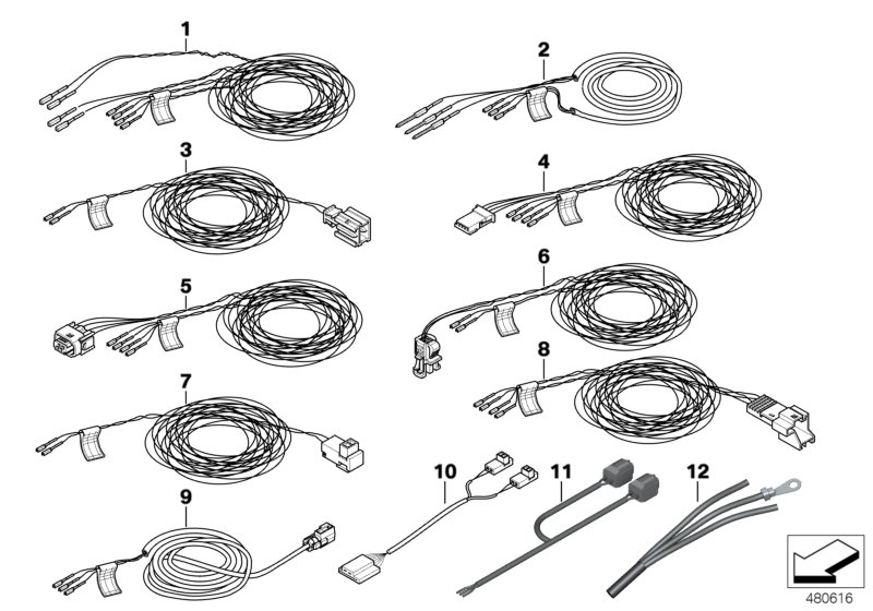 Kabel naprawczy pod. powietrznej  (61_1869) dla BMW X1 F48 LCI X1 20i SAV ECE