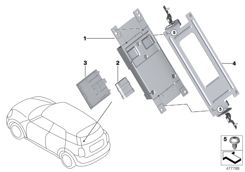 Telematic Communication Box  (84_1241) dla MINI Cabrio F57 LCI JCW Cabrio ECE