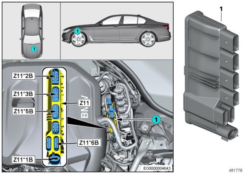 Zintegrowany moduł zasilania Z11  (61_5459) dla BMW 5' G30 LCI 530iX Lim ECE