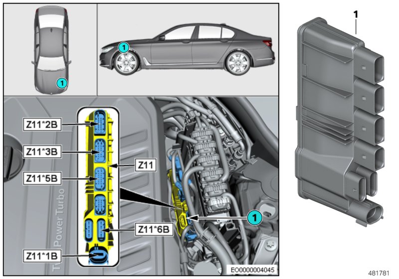 Zintegrowany moduł zasilania Z11  (61_5460) dla BMW 5' G30 LCI 540i Lim ECE
