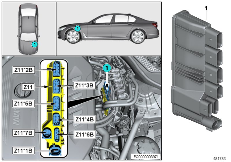 Zintegrowany moduł zasilania Z11  (61_5461) dla BMW 5' G30 LCI 530dX Lim ECE