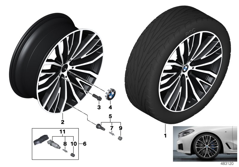 BMW st.lekki koło V-Spoke 687 - 21