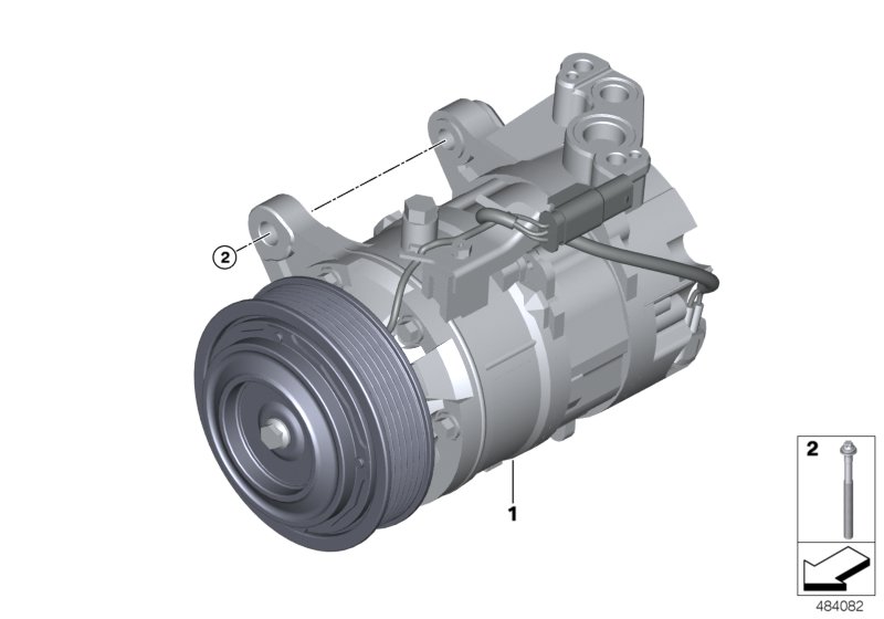 sprężarka klimatyzacji  (64_2466) dla BMW 2' G42 M240i Cou ECE