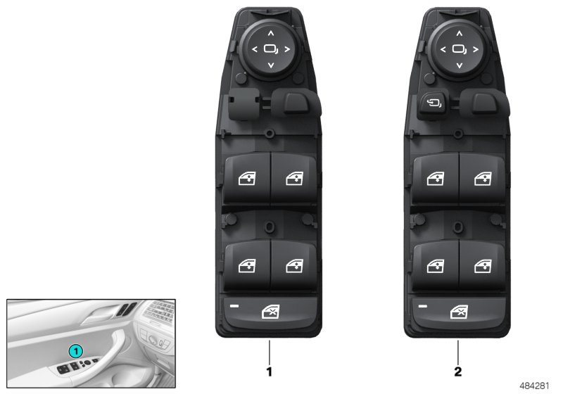 Panel obsł. centrum ster. drzwi z przodu  (61_5614) dla BMW X3 G01 LCI X3 30dX SAV ECE