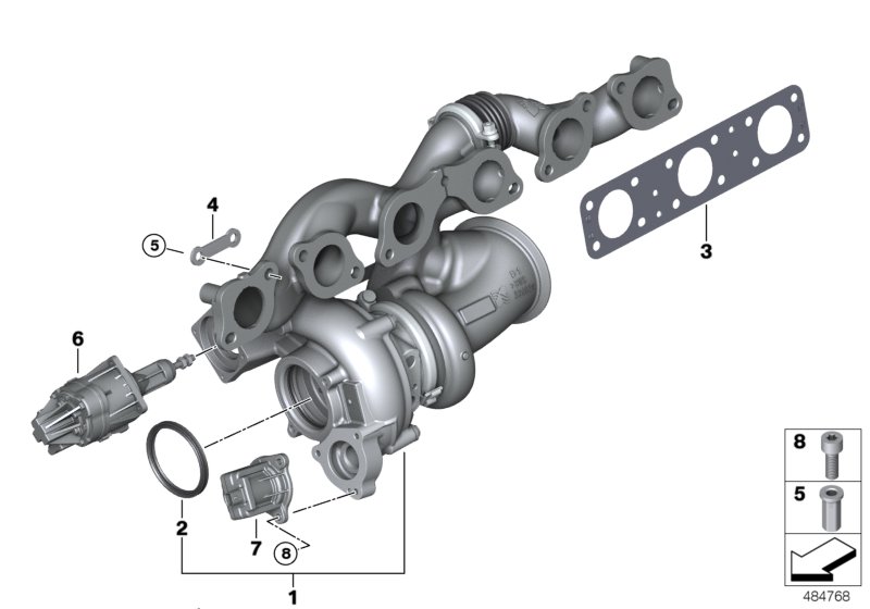 Turbosprężarka spalin  (11_7934) dla BMW 7' G12 LCI M760LiX Lim ECE