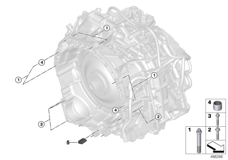 Mocowanie/podzespół mocujący 7DCT300TUE  (28_0074) dla BMW X1 U12 X1 20Li SAV ECE