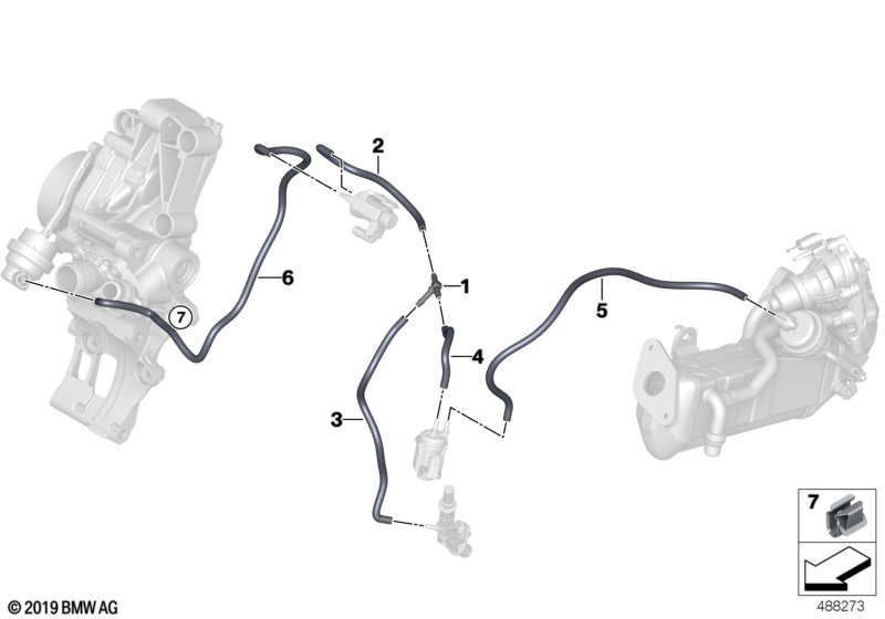 Sterowanie podciśnieniowe  (11_7435) dla BMW 2' F46 Gran Tourer LCI 216d Gra ECE
