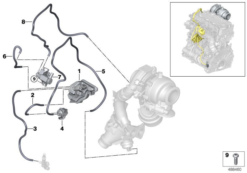 Sterowanie podciśnieniowe-AGR  (11_8337) dla BMW 3' G21 320dX Tou ECE