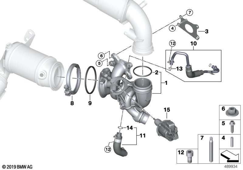 Turbosprężarka ze smarowaniem  (11_8071) dla MINI Clubman F54 LCI Cooper Clubman ECE