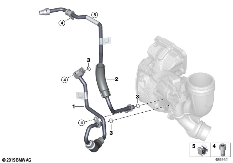 Układ chłodzenia turbosprężarki  (11_8070) dla MINI Cabrio F57 LCI Cooper Cabrio ECE