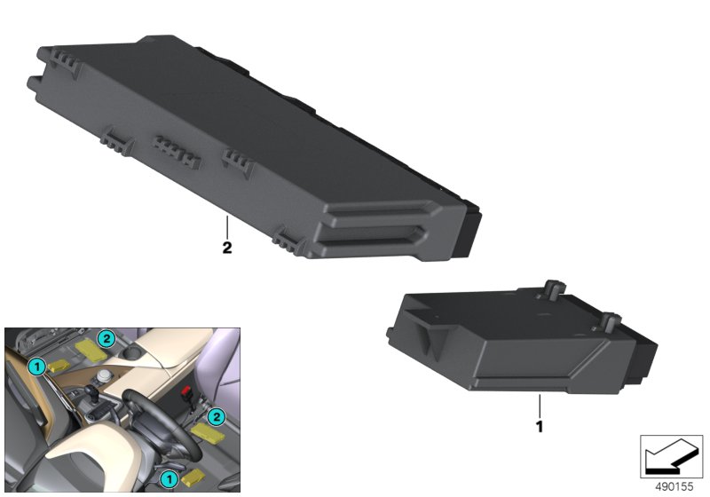 Sterownik modułu foteli  (61_3481) dla BMW i i8 I12 LCI i8 Cou ECE