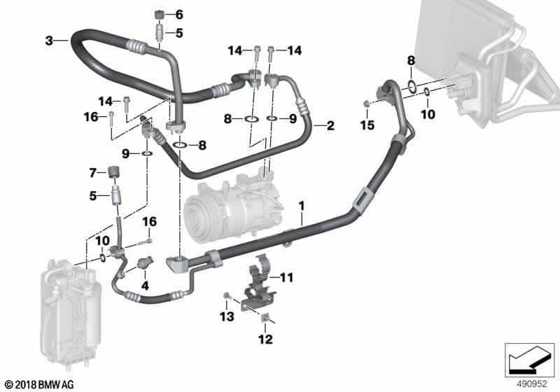 Przewody czynnika chłodniczego  (64_2393) dla BMW TMC Supra LCI Supra 30i Cou ECE