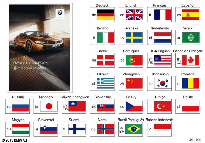 Instrukcja obsługi l15  (01_1607) dla BMW i i8 I15 i8 Roa ECE