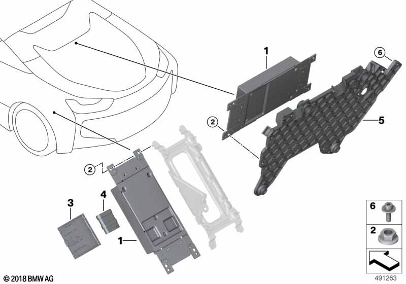 Telematic Communication Box  (84_1237) dla BMW i i8 I15 i8 Roa ECE