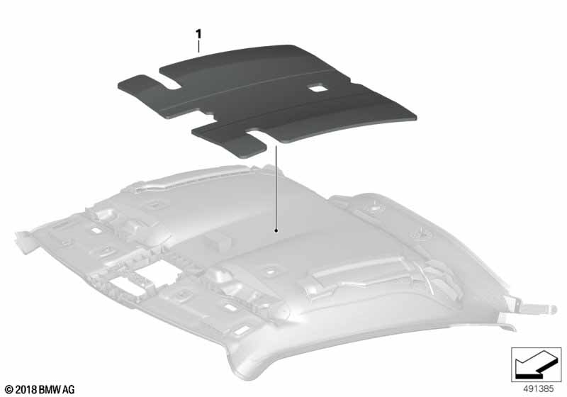 Izolacja dźwiękowa dachu  (51_A021) dla BMW TMC Supra LCI Supra 20i Cou ECE