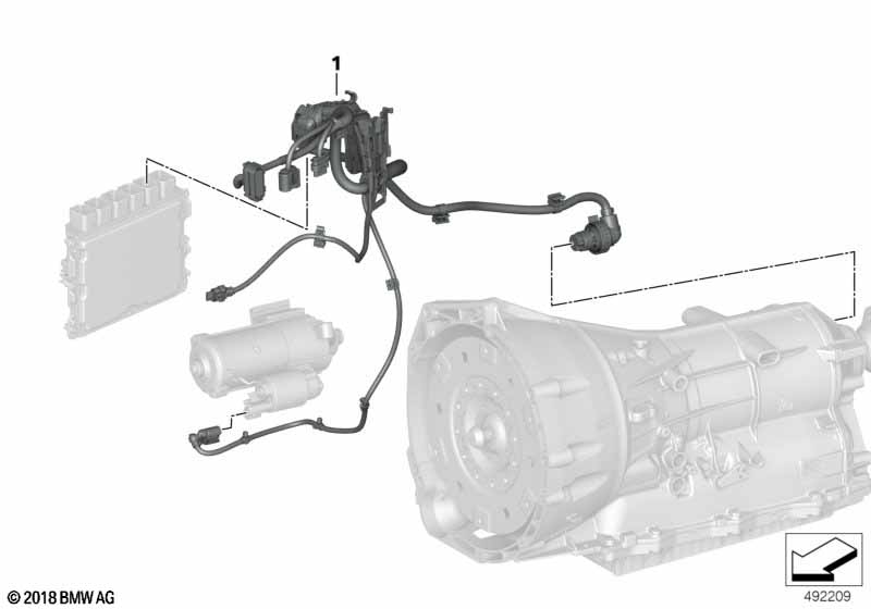 Wiązka przewodów silnik, moduł przekł.  (12_2348) dla BMW TMC Supra LCI Supra 20i Cou ECE