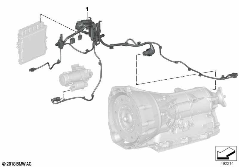 Wiązka przewodów silnik, moduł przekł.  (12_2503) dla BMW Z4 G29 Z4 M40i Roa ECE