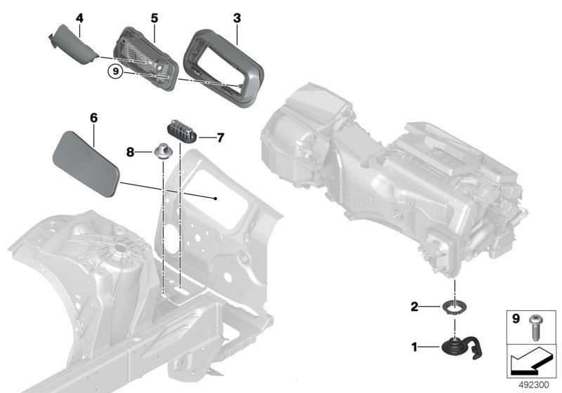 Różne tuleje / uszczelki  (64_2437) dla BMW X3 G01 LCI X3 M40iX SAV ECE