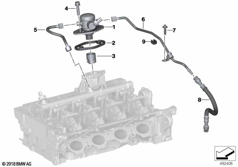 Pompa wysokociśnieniowa/przewody  (13_2105) dla BMW Z4 G29 Z4 20i Roa ECE