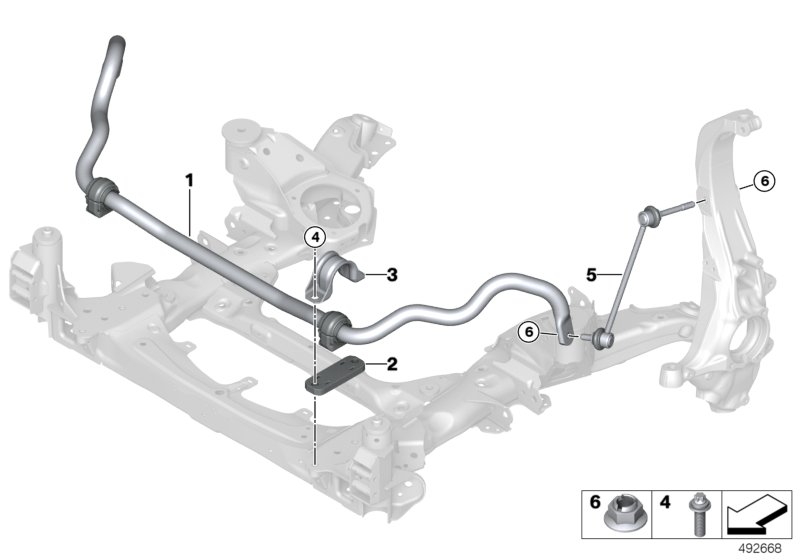 Stabilizator przedni  (31_2422) dla BMW X5 G05 LCI X5 50eX SAV ECE