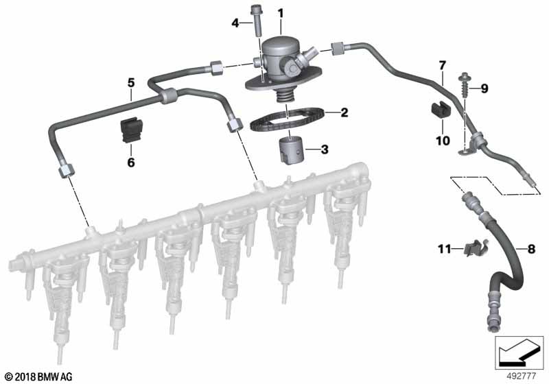 Pompa wysokociśnieniowa/przewody  (13_2123) dla BMW TMC Supra LCI Supra M40i Cou ECE