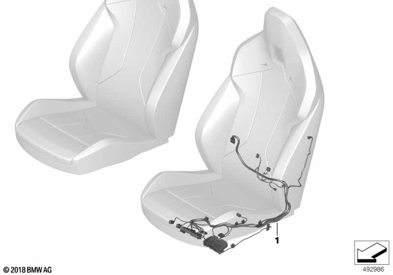 Wiązka kablowa fotela elektr.z pamięcią  (61_6026) dla BMW Z4 G29 Z4 M40i Roa ECE