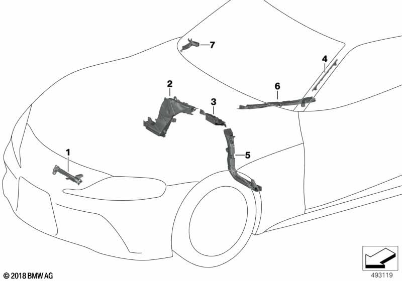 Osłony wiązek przewodów / kanały kablowe  (61_6039) dla BMW TMC Supra LCI Supra M40i Cou ECE