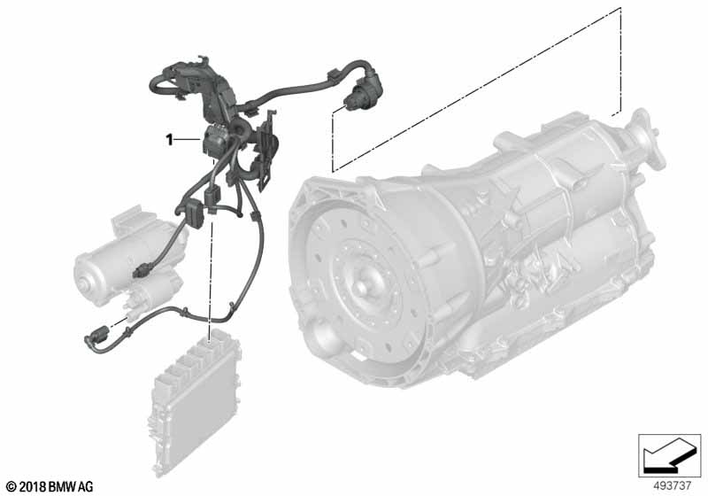 Wiązka przewodów silnik, moduł przekł.  (12_2386) dla BMW 3' G20 LCI 330iX Lim ECE