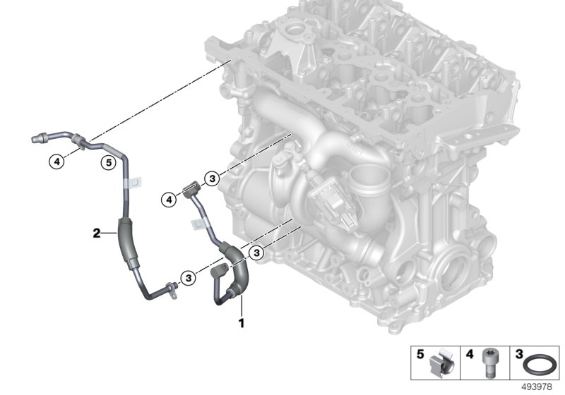 Układ chłodzenia turbosprężarki  (11_9621) dla BMW X1 U12 X1 25LiX SAV ECE