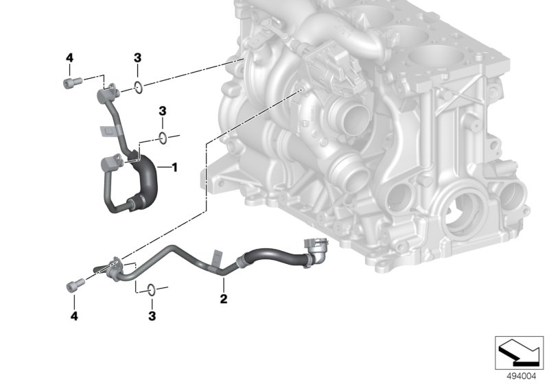 Układ chłodzenia turbosprężarki  (11_7837) dla BMW TMC Supra LCI Supra 30i Cou ECE